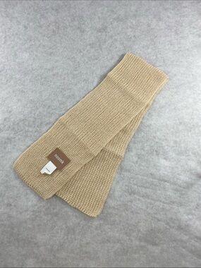 noon knit Beige Knit Scarf girls 3-8 years old winter scarf